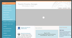 Desktop Screenshot of fayettecountyga.gov