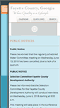 Mobile Screenshot of fayettecountyga.gov