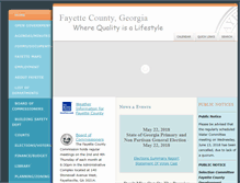 Tablet Screenshot of fayettecountyga.gov